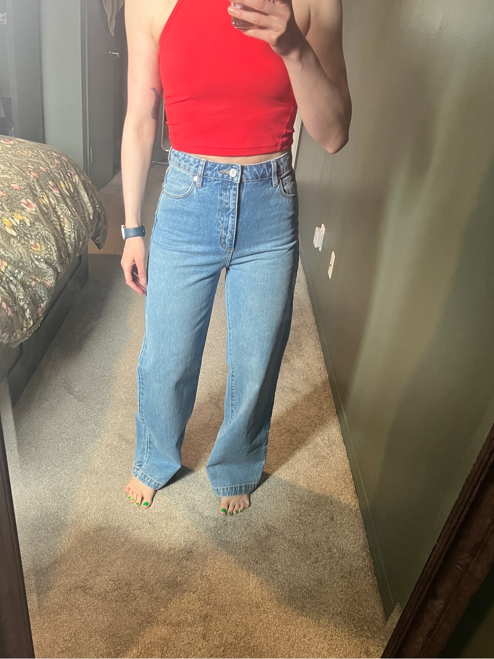 Abrand 94 High and Wide Light Blue Jeans - Classic Denim